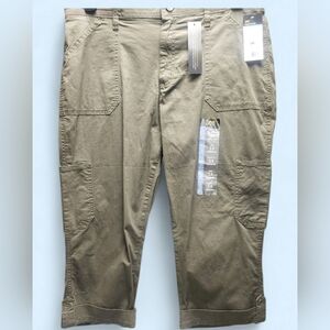 Lee Women's Olive Cargo Pants - Tactical Pocket Capris